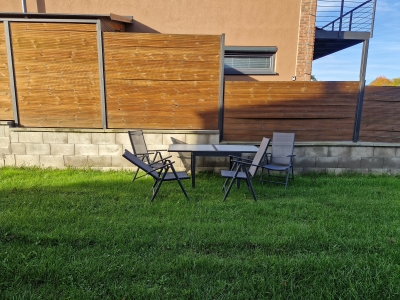 Sitting in the garden